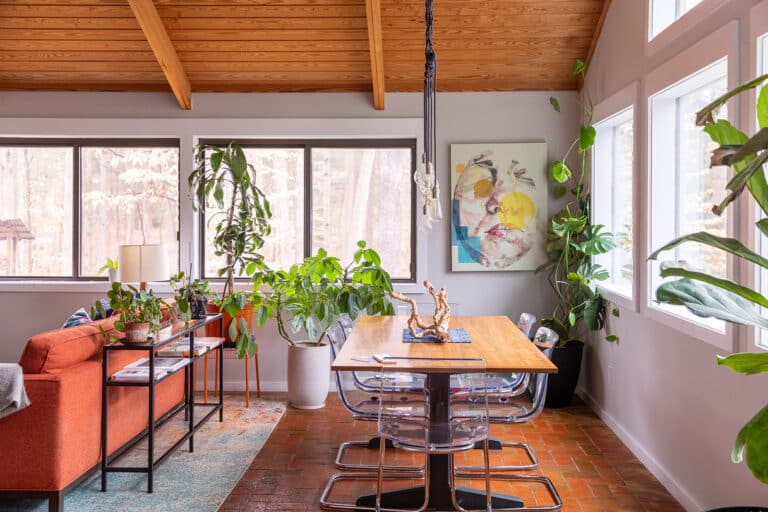 dining room modern airbnb